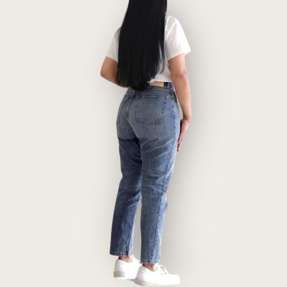 Everlane Curvy 90s Cheeky Straight Jeans | Waist 23 Crop | Blue Y2K Mom 80s 90s - Picture 2 of 11